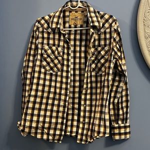 Hollister Plaid Button Up Shirt
